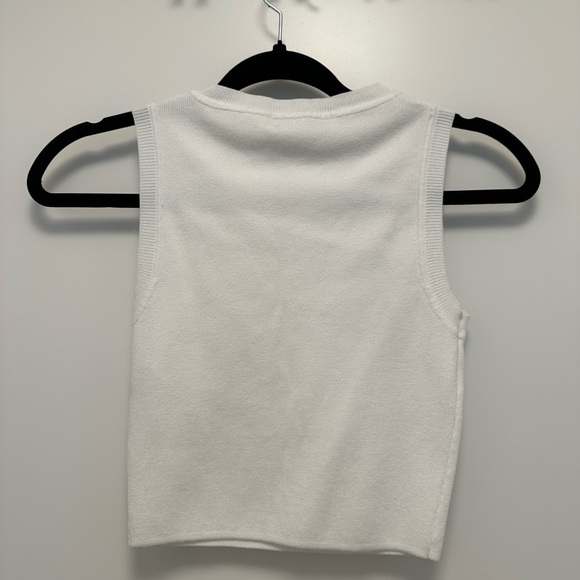 Zara White Knit Top - Picture 2 of 2